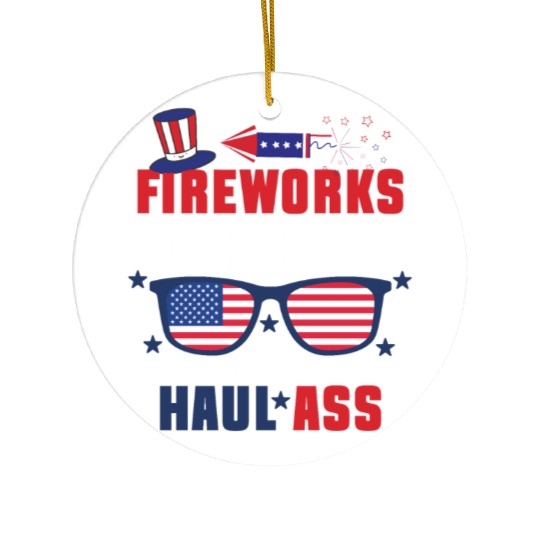 Fireworks Director 8 Ceramic Ornaments