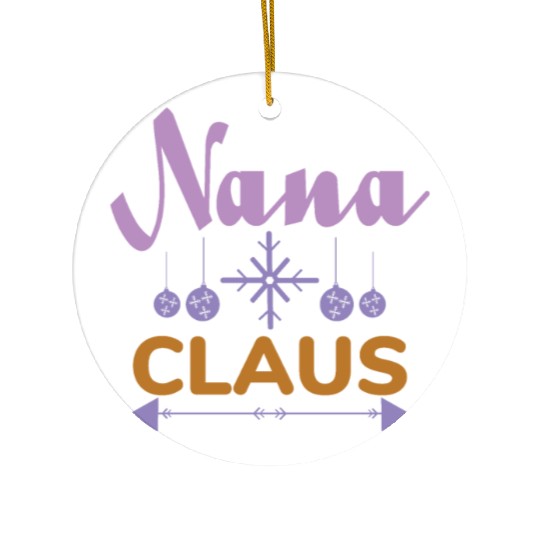 Nana Claus Ceramic Ornaments