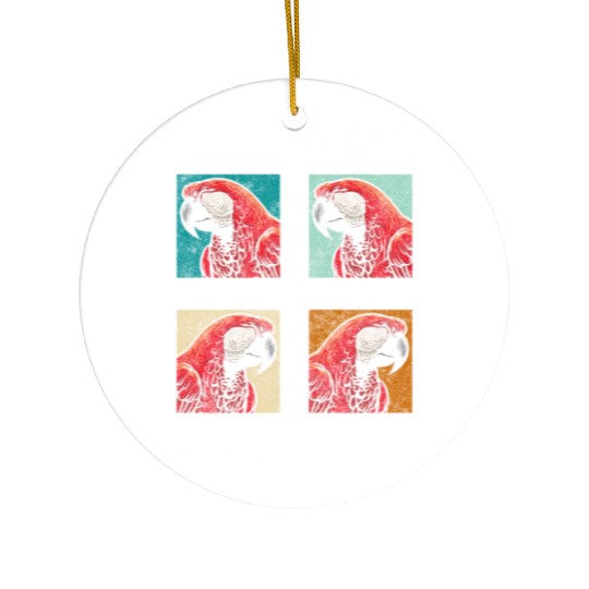 Macaw Tropics Nature Ceramic Ornaments