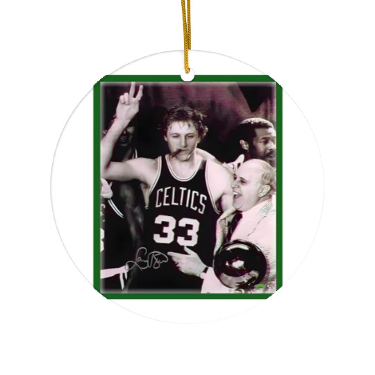 Larry Bird Ceramic Ornaments