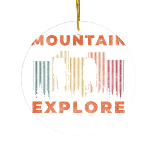 Mountaineering Outdoorsman Abseiling Ceramic Ornaments