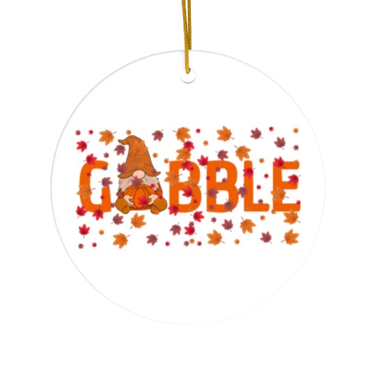 GOBBLE TURKEY PODIATRIST FUNNY THANKSGIVING Ceramic Ornaments