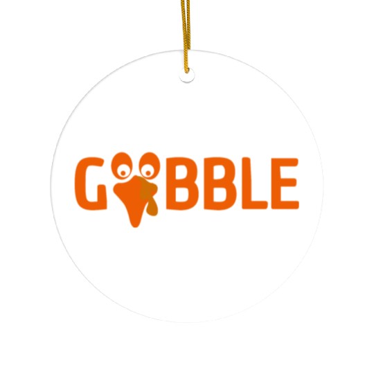 GOBBLE TURKEY PODIATRIST FUNNY THANKSGIVING Ceramic Ornaments