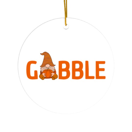 GOBBLE TURKEY PODIATRIST FUNNY THANKSGIVING Ceramic Ornaments