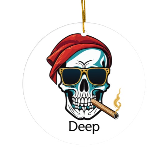 Creative skull design for gift Ceramic Ornaments