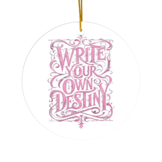Write Your Own Destiny Ceramic Ornaments – Empowerment Ceramic Ornaments