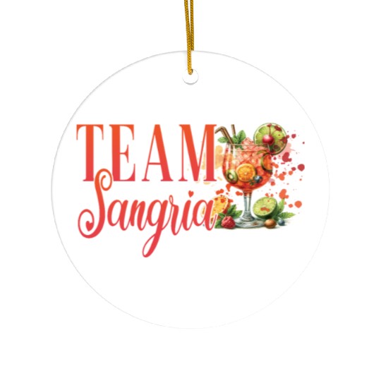 Cocktail Bartender Team Sangria Ceramic Ornaments