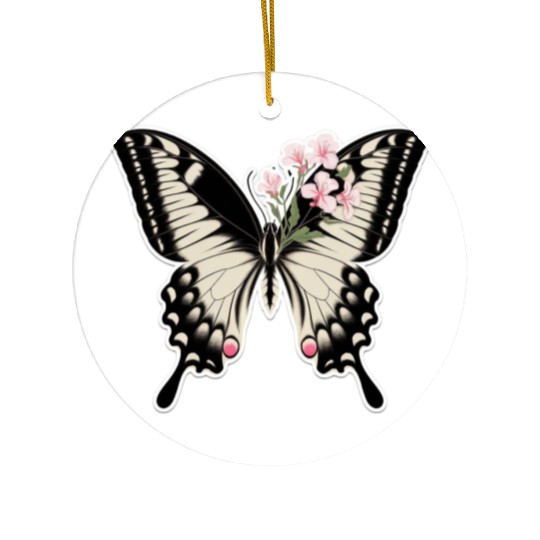 Elegant Butterfly Floral Ceramic Ornaments