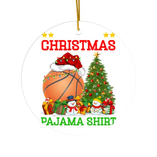 Basketball Christmas Tree Lights Ceramic Ornaments