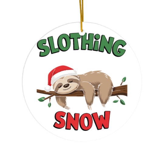 lazy christmas Ceramic Ornaments