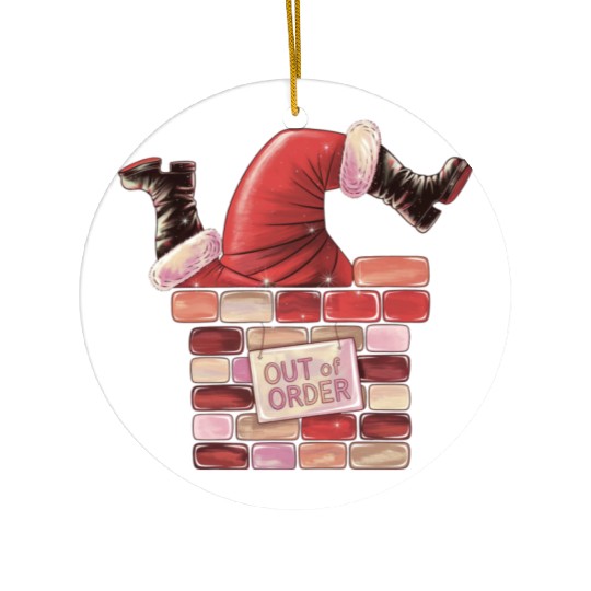 Merry Christmas, Christmas Retro Ceramic Ornaments