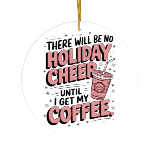 Hot Cocoa Christmas Ceramic Ornaments