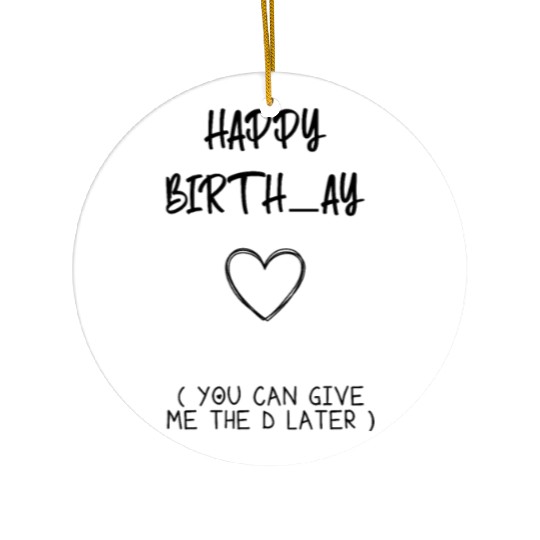 Bday Gift for Husband Boyfriend - Happy Birthday Ceramic Ornaments