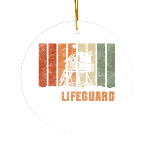 Lifeguards Beach Summer Ceramic Ornaments