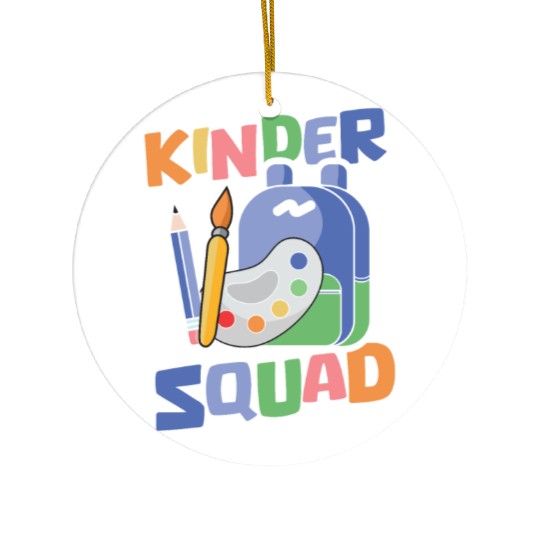 Elementary Teacher Squad Ceramic Ornaments