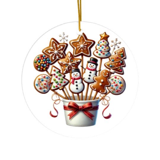 Christmas Candy, Merry Christmas Ceramic Ornaments