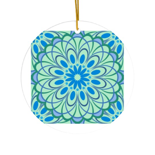 mandala Jade Stained Glass Ceramic Ornaments