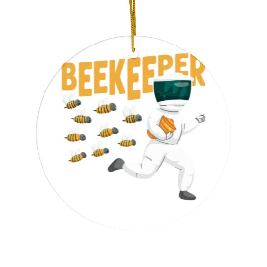 Beekeeper If I Run, You Run Beekeeping Apiarist Ceramic Ornaments