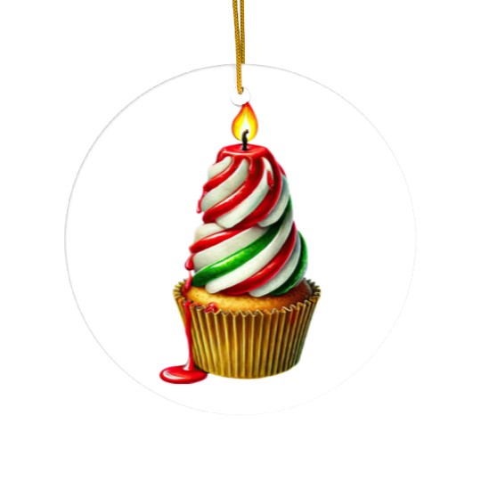 Christmas ice cream, Merry Christmas Ceramic Ornaments