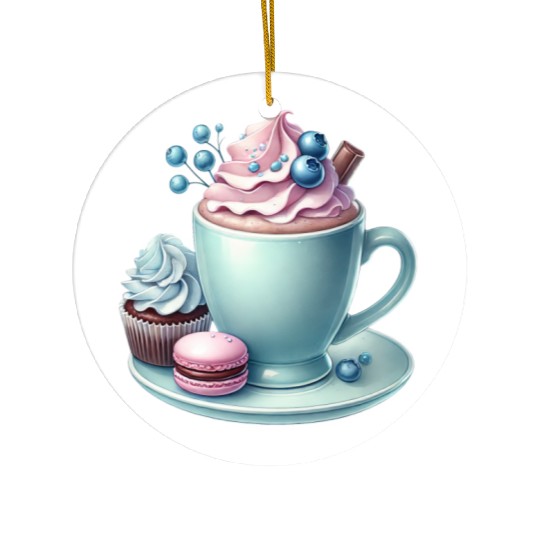 Christmas ice cream, Merry Christmas Ceramic Ornaments