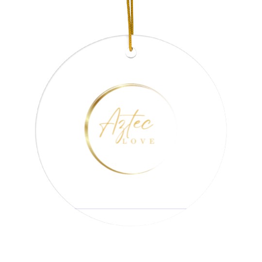 aztec love Ceramic Ornaments
