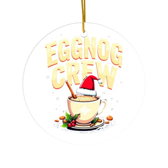 EGGNOG CREW Ceramic Ornaments