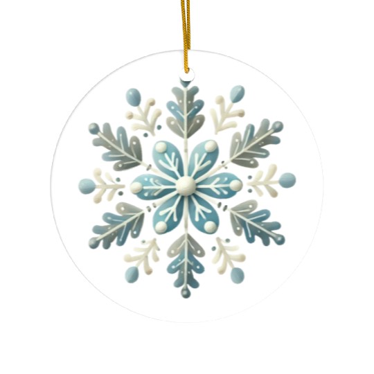 Merry Christmas, Christmas Retro Ceramic Ornaments