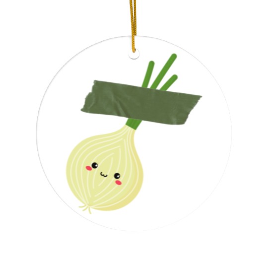 Funny Onion Ceramic Ornaments