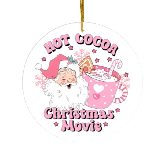 HOT COCOA CHRISTMAS MOVIE Ceramic Ornaments
