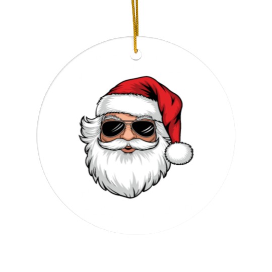 Santa Christmas, Merry Christmas Ceramic Ornaments