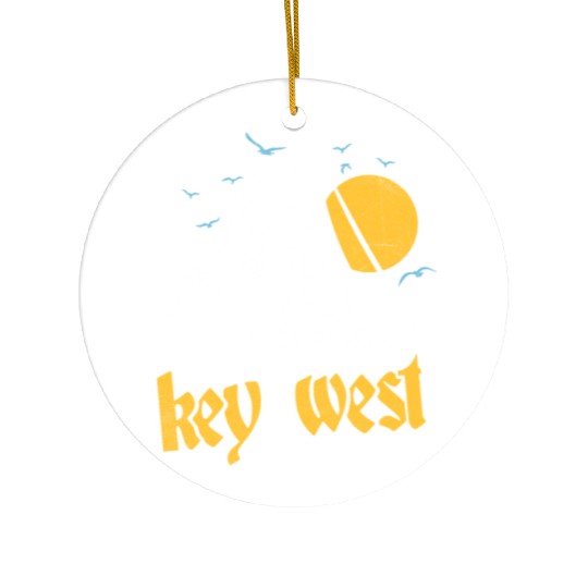 KEY-WEST FLORIDA Sunshine-State West Keys Ceramic Ornaments