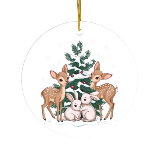 Peaceful Forest Ceramic Ornaments