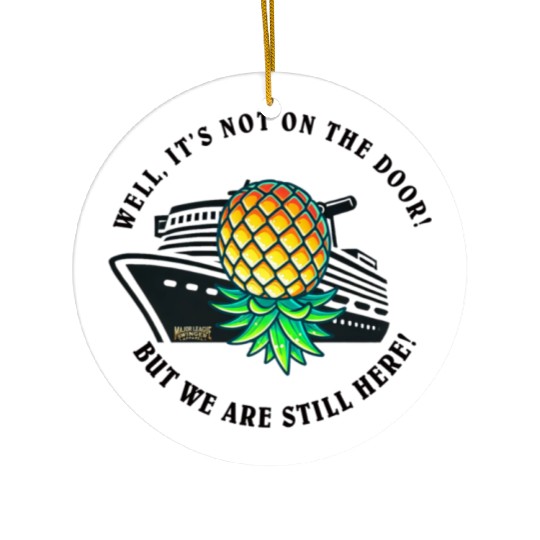 Cruising Pineapple Rebels Ceramic Ornaments