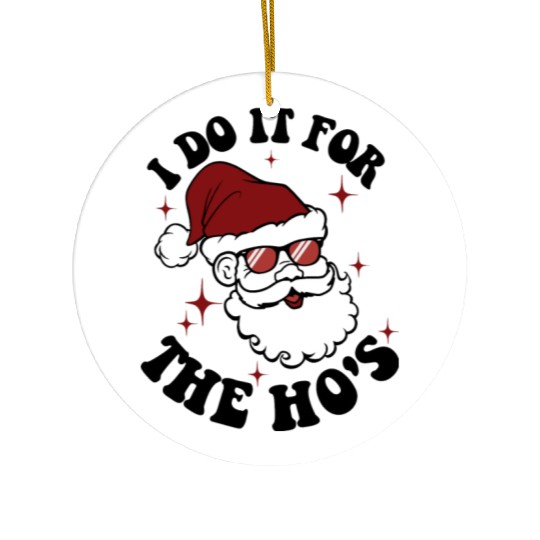 Santa Christmas, Christmas Retro Ceramic Ornaments