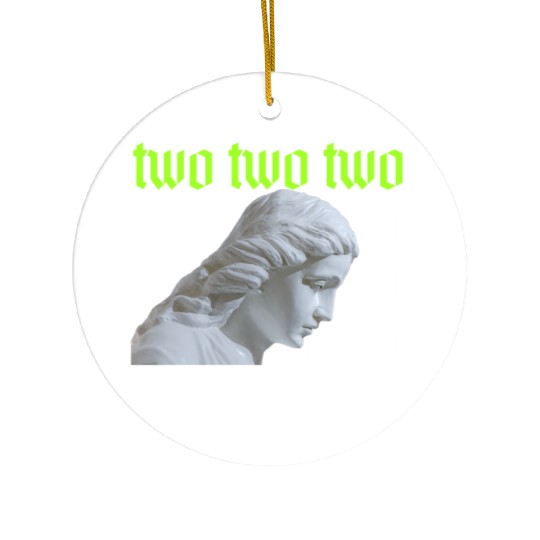 Two Two Two Angel Numbers Ceramic Ornaments