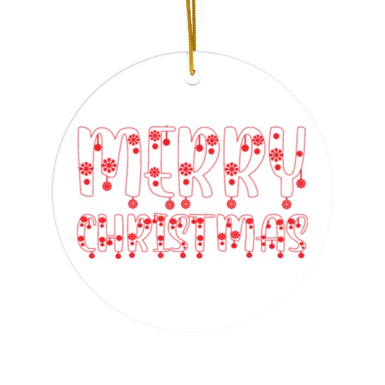 Heavenly Holiday Blessings : Merry Christmas Ceramic Ornaments