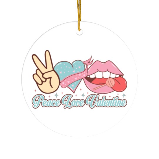 Valentines Day, Valentine Retro Ceramic Ornaments