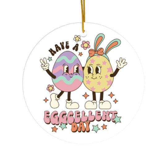 Happy Easter Day, Cute Easter Ceramic Ornaments