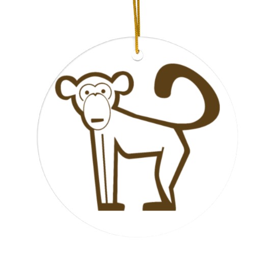 Monkey, Primate, Evolution, Icon, Zoo, Circus Ceramic Ornaments