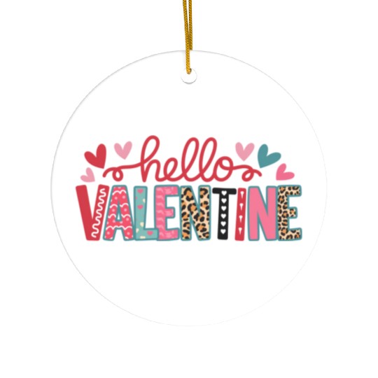 Valentines Day, Valentine Retro Ceramic Ornaments