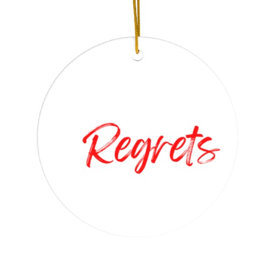 No Naps, No Drama, No Regrets, No Cheese. Ceramic Ornaments