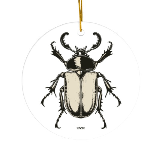 Vintage Insect Illustration – Bold & Symmetric Ceramic Ornaments