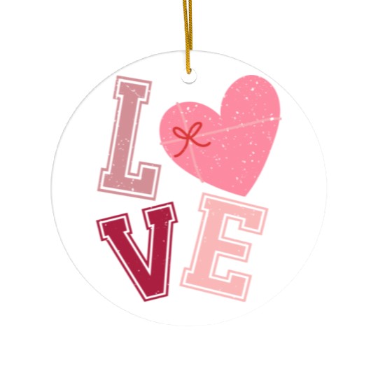 Valentine Day, Valentine Retro Ceramic Ornaments