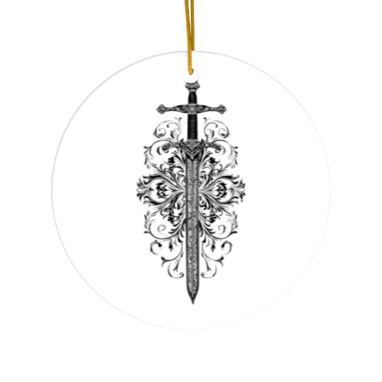 chicano tattoo style Ceramic Ornaments