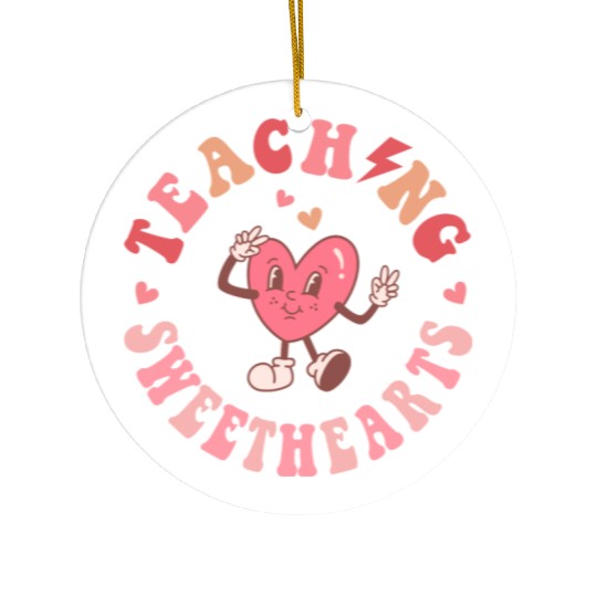 Teaching Sweethearts Ceramic Ornaments