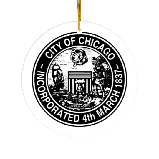 City of Chicago seal Ceramic Ornaments