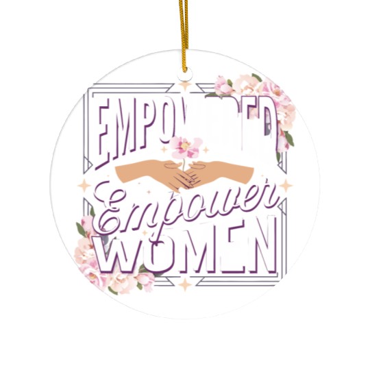strength in sisterhood Ceramic Ornaments