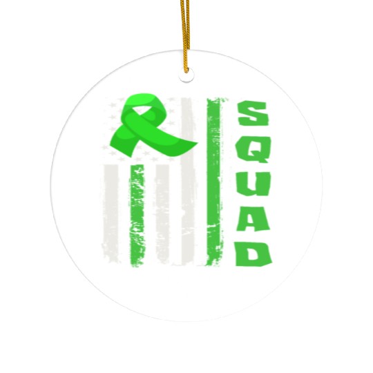 Non-Hodgkin Lymphoma Awareness Support Squad Ceramic Ornaments