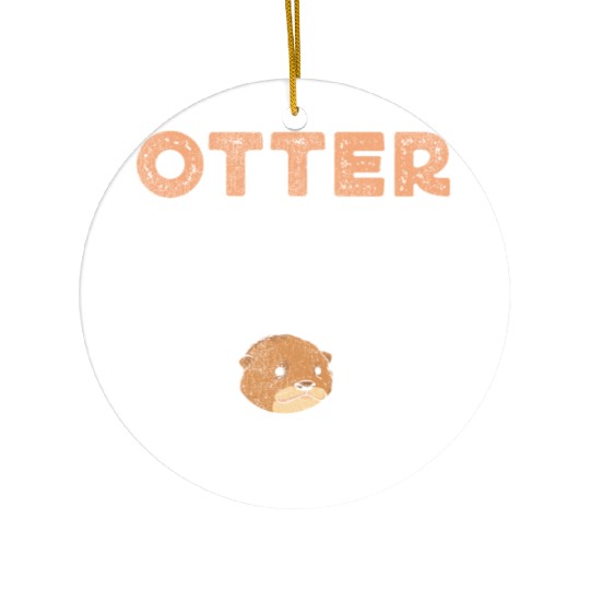 Otter Pun Space Science Astronaut Ceramic Ornaments