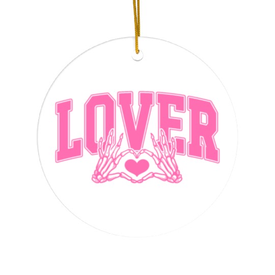 Skeleton Hand Heart Lover Valentine's Day Design Ceramic Ornaments